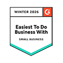 G2 - Easiest To Do Business With, Small Business - Winter 2026