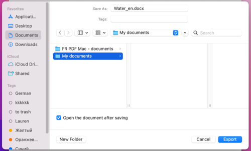 how to convert pdf to word on mac