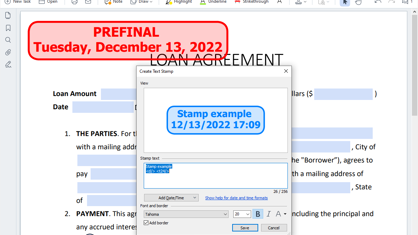 Create Stamps